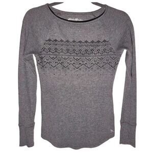 Eddie Bauer Women's XS Grey Outdoor Performance Top